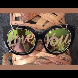 Alice + Olivia sunglasses with clip-on